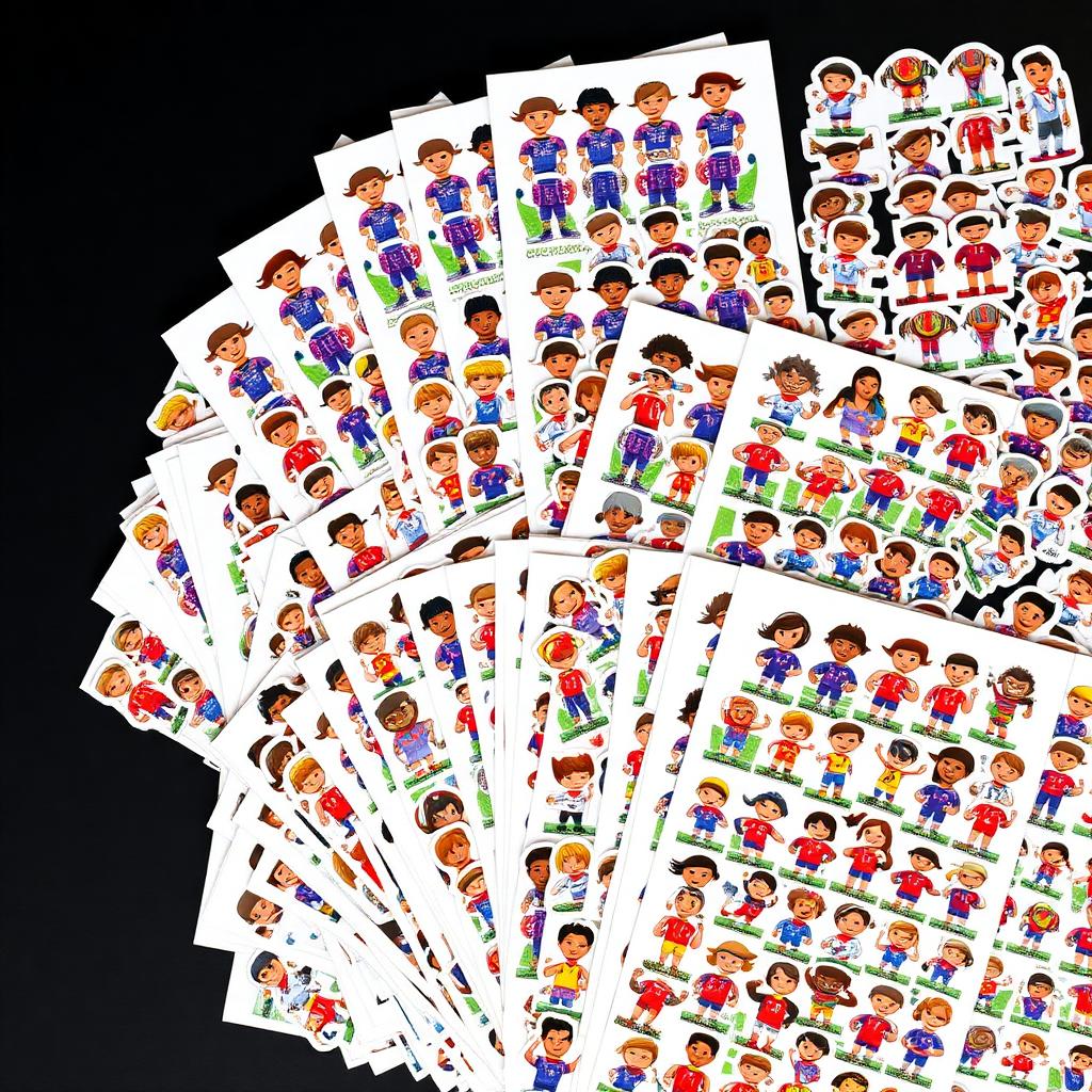 Cartelas com +500 figurinhas